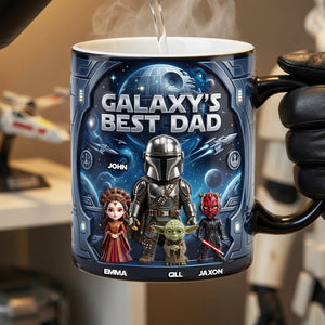 The Best Warrior Dad And Kids Magic Mug - Personalized Gifts For Dads 04nadt080526