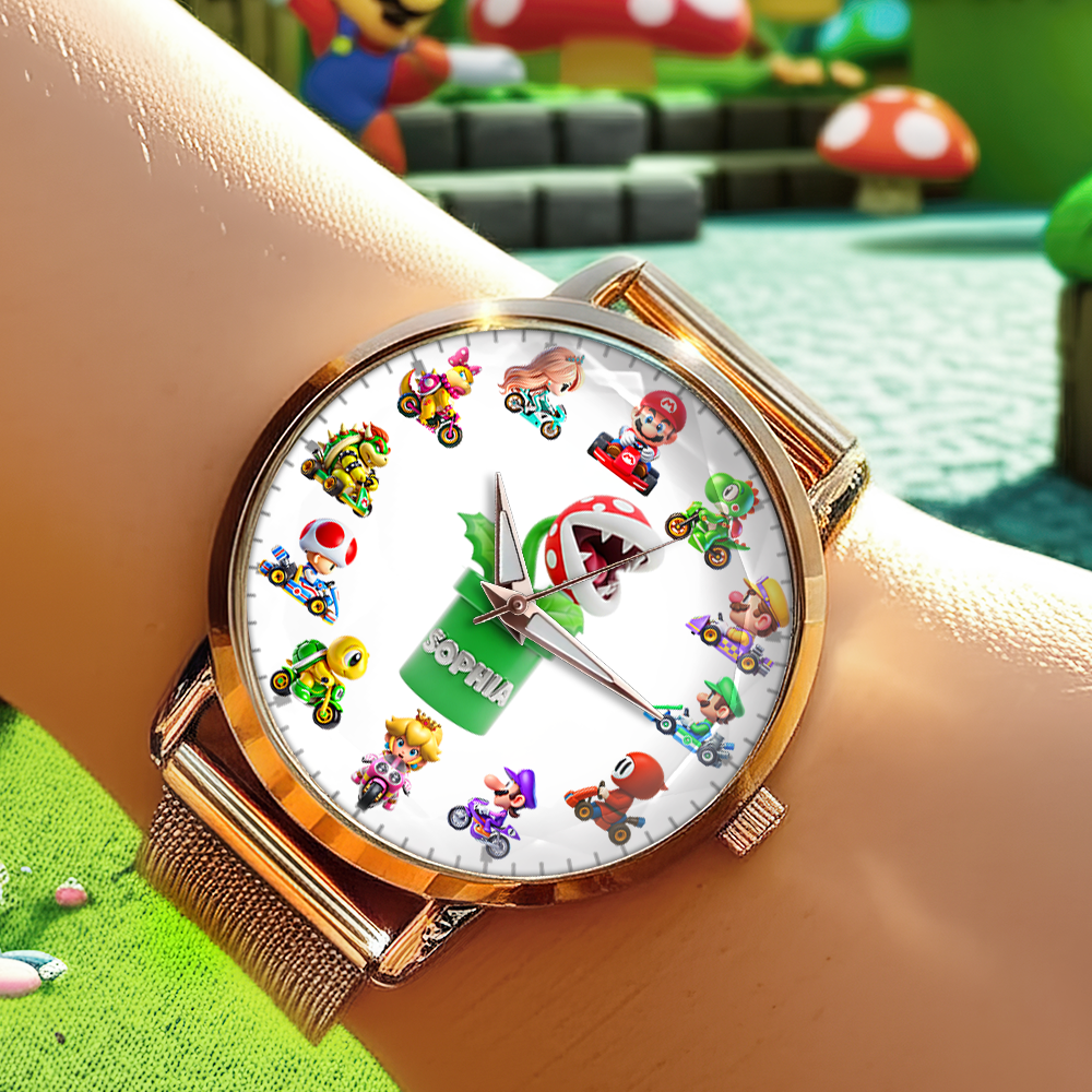 Racing Game Mesh Strap Quartz Watch Personalized Gifts For Fans 04TGPU180725