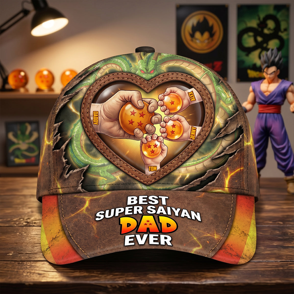 Enthusiastic Adventure Dad Classic Cap - Personalized Gifts For Dad 01natn070526