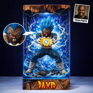 Thunder Power Fighter Shaped Plaque - Personalized Custom Photo Gift 02HUTN180326