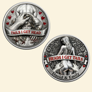 Personalized Funny Gifts For Couple Printed Metal Coin 03hutn120226