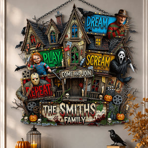 Creepy Crew Acrylic Sign - Personalized Gifts 03padt240726