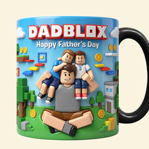 Custom Photo Block Game Dad Magic Coffee Mug - Personalized Gifts For Father's Day Magic Mug 03NATN150526