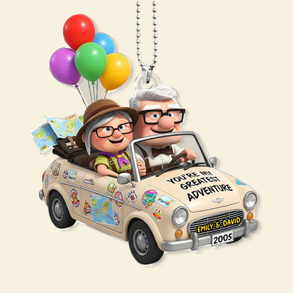 Couple Car Ornament - Personalized Gifts For Couple 04PGPU150725