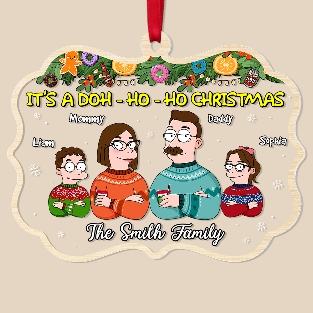 Personalized Gifts For Family Christmas Ornament 01TOPU241024HG - Ornament - GoDuckee