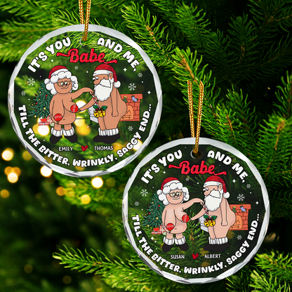 Personalized Gifts For Couple Christmas Ornament 01acpu011024 - Ornament - GoDuckee
