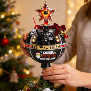 Empire Celebrates The Holidays Tree Topper - Personalized Christmas Gifts For Family 04hadt190826