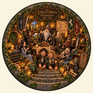 Epic Fantasy Feast Quilted Round Mat - Personalized Gifts For Fantasy Lovers 04natn230926