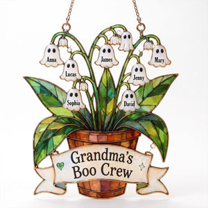 Ghost Grandma Lily Of The Valley Suncatcher Ornament - Personalized Gifts For Grandma 02natn010826