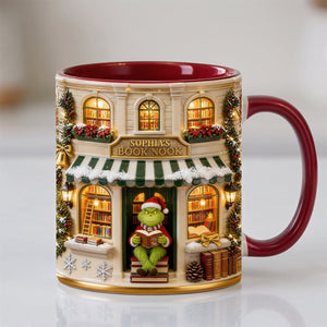 Cozy Winter Bookstore Coffee Mug - Personalized Christmas Gifts For Book Lovers 04pgtn030926