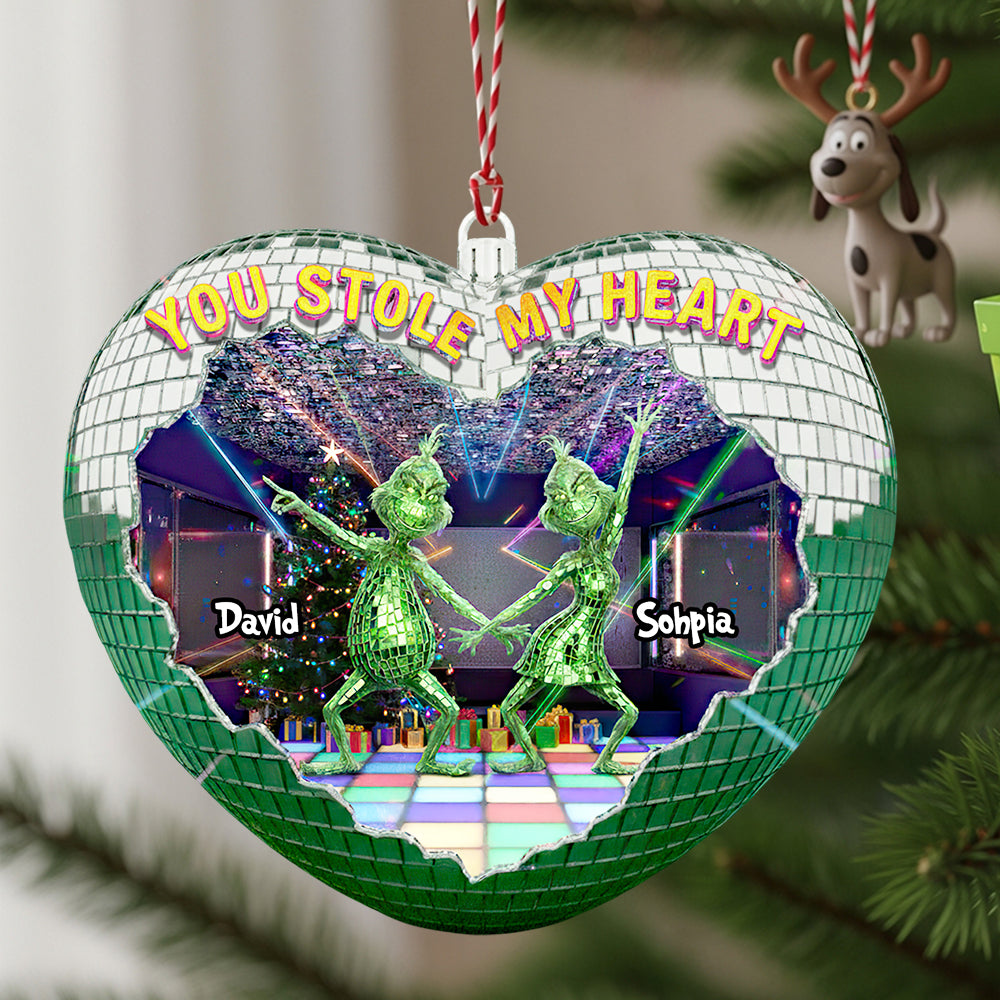 Couple Disco Christmas Ornament Personalized Gifts For Couple 02TGDT120925