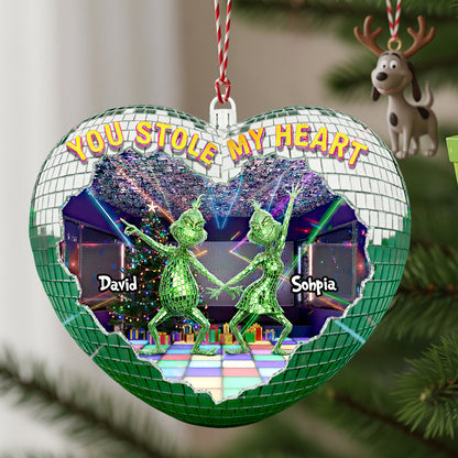 Couple Disco Christmas Ornament Personalized Gifts For Couple 02TGDT120925