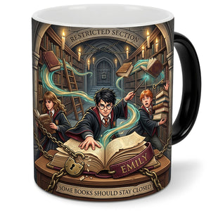 Enchanted Library Magic Coffee Mug - Personalized Gifts For Fantasy Lovers 05HADT270726