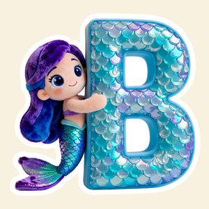 Mermaid Alphabet Pillow Personalized Gifts For Kids 03TGDT151225