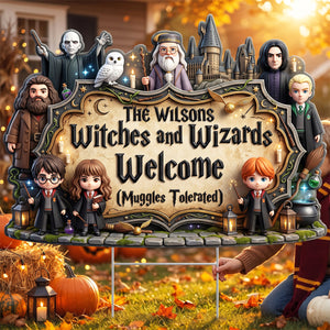 Enchanted Halloween Plastic Yard Sign - Personalized Gifts For Family 09nadt040826