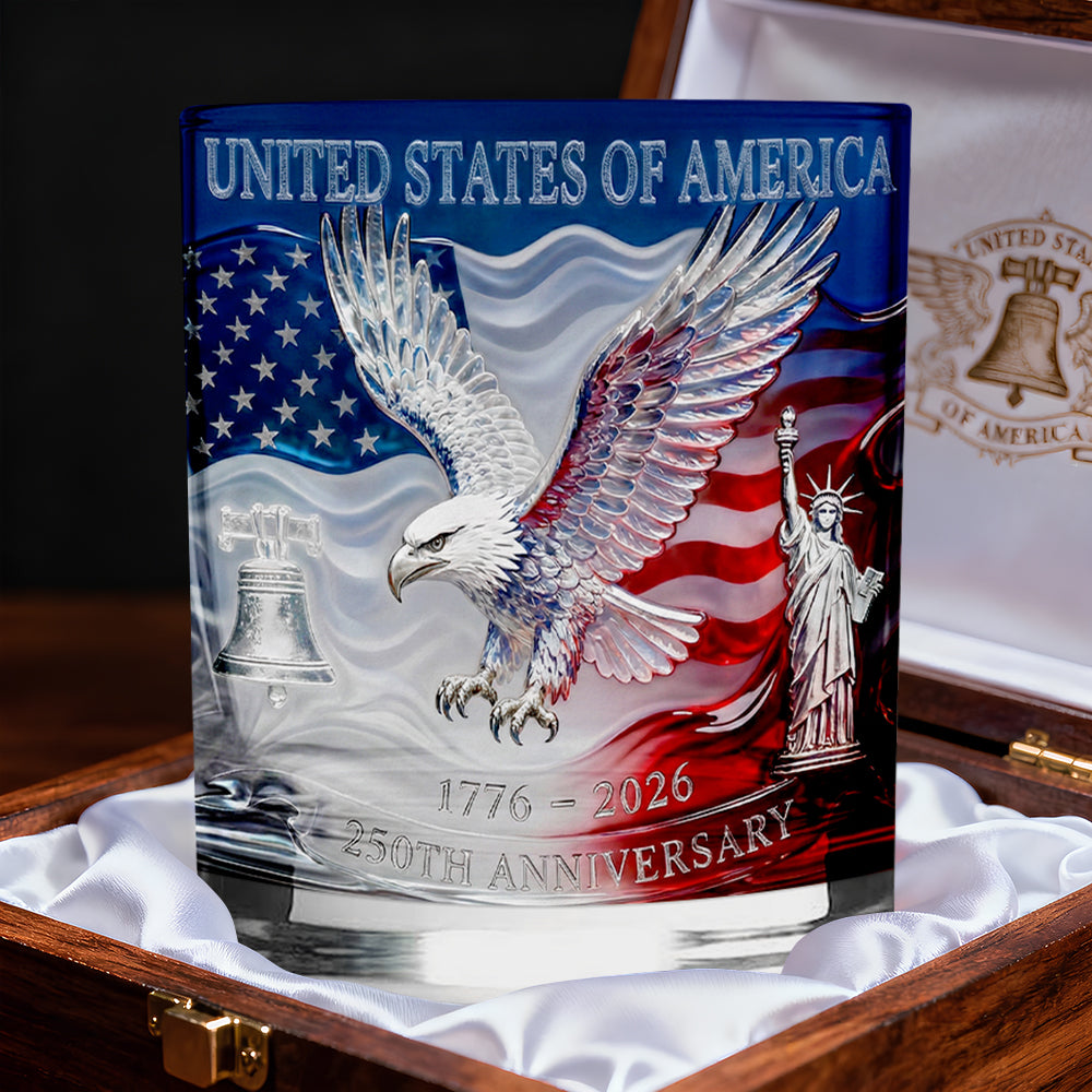 Proud Anniversary Round Glass, Personalized Gifts For Patriots 01qhdt300126