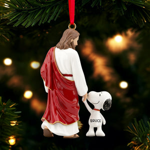Walking With Jesus Acrylic Ornament - Personalized Gifts For Christians 05QHLU211025