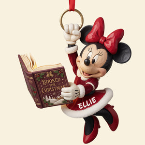 Whimsical Bookish Christmas Acrylic Ornament - Personalized Christmas Gifts For Reading Lovers 02padt091026