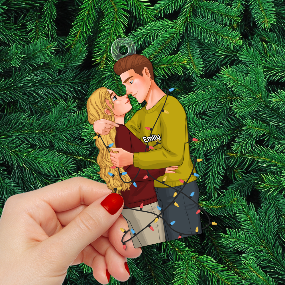 Personalized Gifts For Couple Christmas Ornament 02ACPU111124DA - Ornament - GoDuckee