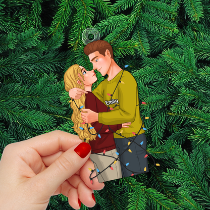 Personalized Gifts For Couple Christmas Ornament 02ACPU111124DA - Ornament - GoDuckee
