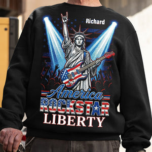Patriotic Guitar Rockstar Shirt Personalized Gifts 03PAQN060426