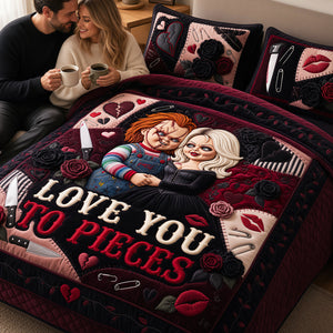 Scary Villain Quilt Bed Set - Personalized Gifts For Couple 02tydt150826
