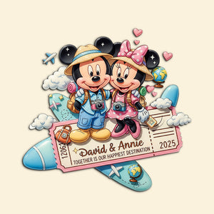 Personalized Gifts For Travel Couple Acrylic Fridge Magnet 08pgtn191125