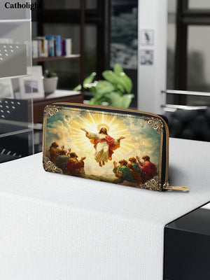 Catholight  The Glorious Ascension Leather Wallet Purse