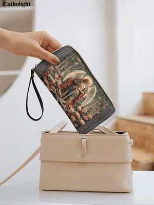 Catholight  Archangel's Triumph - Leather Wallet Purse