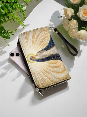 Catholight  Our Lady’s Eternal Glow Leather Wallet Purse