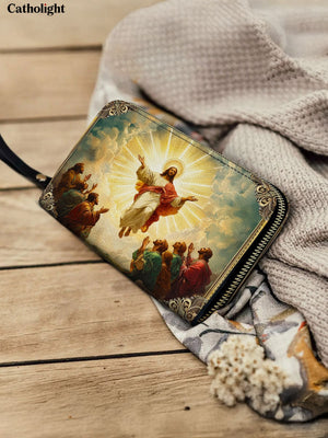 Catholight  The Glorious Ascension Leather Wallet Purse