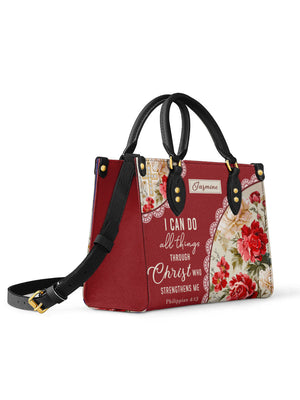 Catholight  Blooming With Faith Leather Bag
