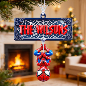 Web-Slinging Warrior Acrylic Ornament - Personalized Christmas Gifts 03nadt200826
