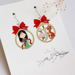 Cartoon Princess Acrylic Earrings Personalized Gifts For Her 01pgtn040725 - Earrings - GoDuckee