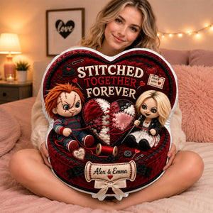 Stitched Together Forever Pillow  - Personalized Gifts For Couple 06HADH040826