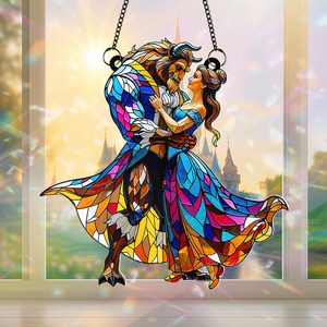 Personalized Gifts For Couple Suncatcher Ornament, Fairy Tale Romantic 06TGPU090725