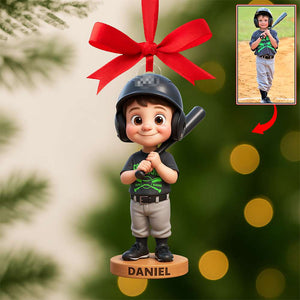 Baseball Kid Acrylic Ornament - Custom Photo Gifts For Baseball Lovers 01pgqn280825