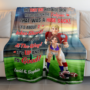 Personalized Gifts For Sport Couple Blanket 01hutn300925