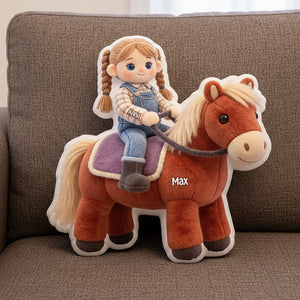 Horse Riding Pillow  - Custom Photo Gifts For Horse Lovers 05natn121225