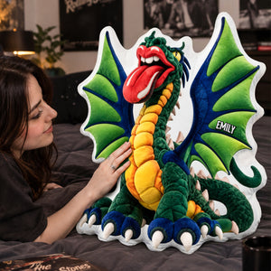 Funny Dragon Pillow  - Personalized Gifts For Music Lover Pillow 03NADH131026