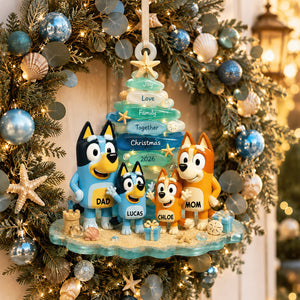 Puppy Family - Personalized Gifts For Christmas Ornament 01nadt010826