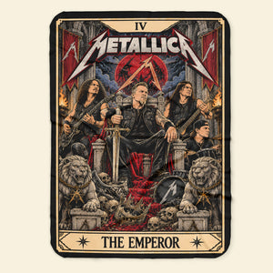 Metallica Rock Emperor Tarot Blanket - Personalized Gifts For Music Lovers 05hutn291026