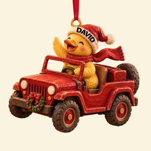 Ducking Fun Squad Ornament, Personalized Gifts For Off-road Lovers 04QHTN101026