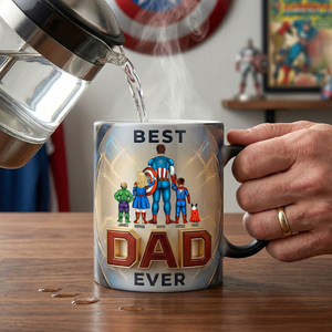 Best Dad Ever Magic Coffee Mug - Personalized Gifts For Dads 03NATN260326PA