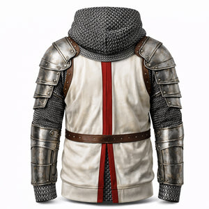 Knights Templar & Jesus 3D Hoodie - Personalized Gifts For Christians Warrior 01hutn271225