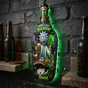 Crazy Scientist Wooden Wall Hanging Bottle Opener - Personalized Gifts 02hadt200726