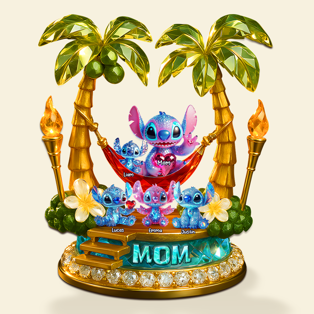 Little Monster Mom Plaque - Personalized Gifts For Mom 03ohpu180425-Homacus