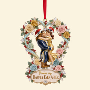 Deep In Love Christmas Ornament, Personalized Gifts For Couple 03qhtn160926