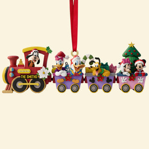 Christmas Lovely Train Adventure Ornament - Personalized Christmas Gifts 07ohtn271026