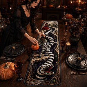 Creepy Sandworm Table Runner - Personalized Gift For Horror Lovers 06HADT180826